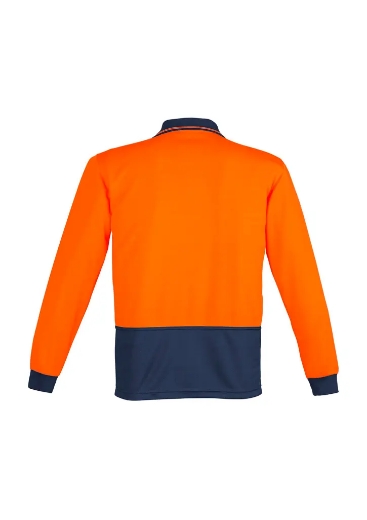 Picture of Syzmik, Unisex Hi Vis Basic Spliced L/S Polo